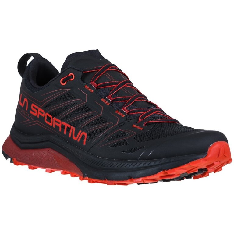 La Sportiva Jackal Shoe in black/poppy