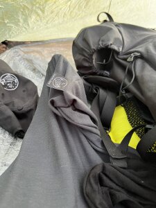 Glacial Gear Merino Wool Sleeping Bag Liner in grey